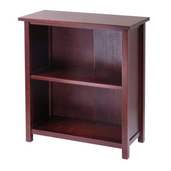 Doba-Bnt 3-Tier Medium Beechwood Storage Shelf or Bookcase Antique Walnut - SA143728