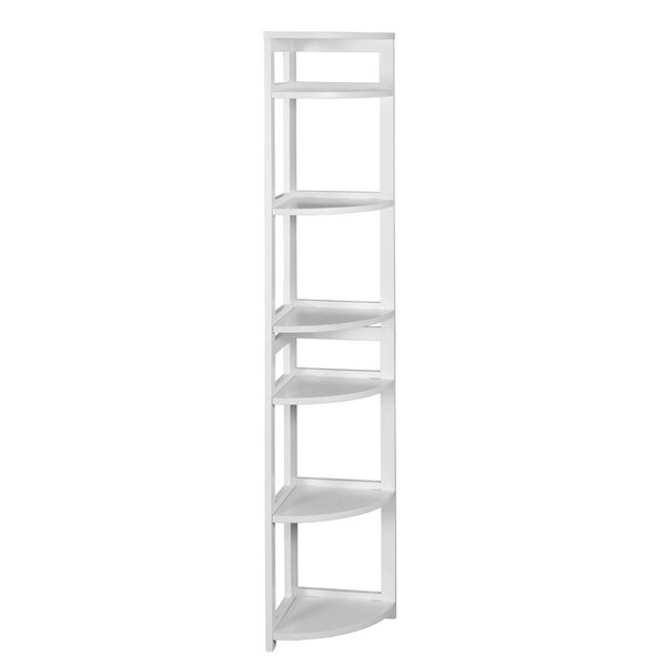 Regency Regency Flip Flop 67 in 6 Shelf High Folding, No Tools Assembly, Wood Bookcase- White - FFC6712WH
