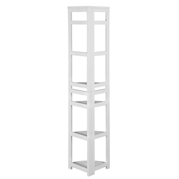 Regency Regency Flip Flop 67 in 6 Shelf High Folding, No Tools Assembly, Wood Bookcase- White - FFC6712WH