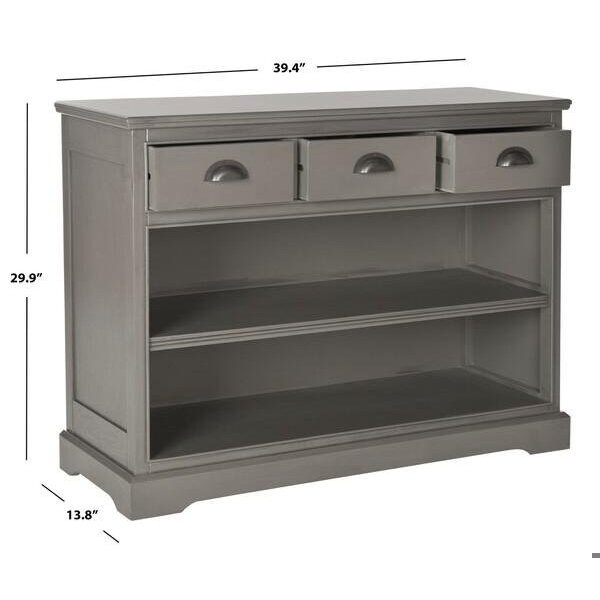 Safavieh Prudence Bookshelf Unit- Grey - 30 x 13.75 x 39.25 in. - AMH5727A
