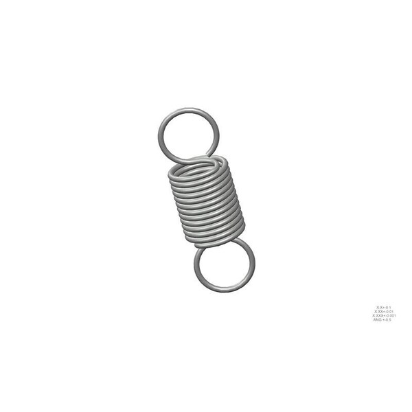Approved Vendor Extension Spring, O=1.125, L= 3.50, W= .105 - G009968681