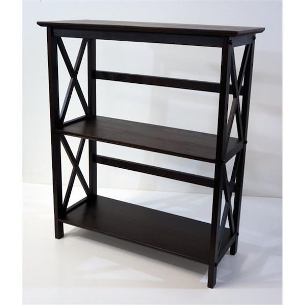 Yu Shan Co Usa Yu Shan CO USA Ltd 324-33 Montego 3 tier Bookcase  Espresso - 324-33