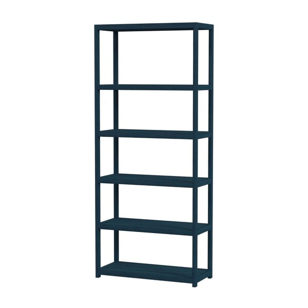 Butler Specialty Co. Butler Specialty  75 x 30 x 14 in. Lark Bookcase, Navy Blue - 5702291