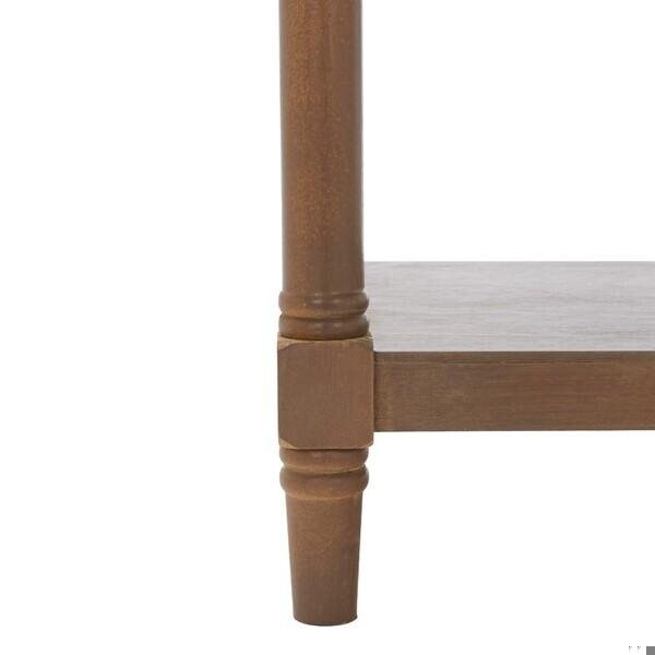 Safavieh Odessa 5 Tier Bookcase Shelves- Washed Natural Pine - 66.9 x 15.7 x 23.6 in. - AMH5721B
