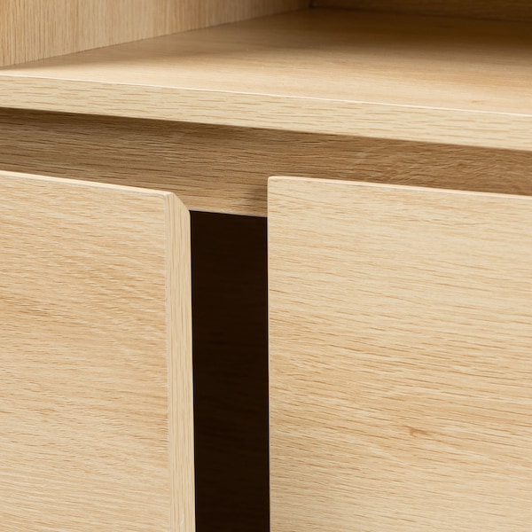 Baxton Studio Danina Japandi Oak Brown Finished Wood Bookshelf - 229-12914-ZORO