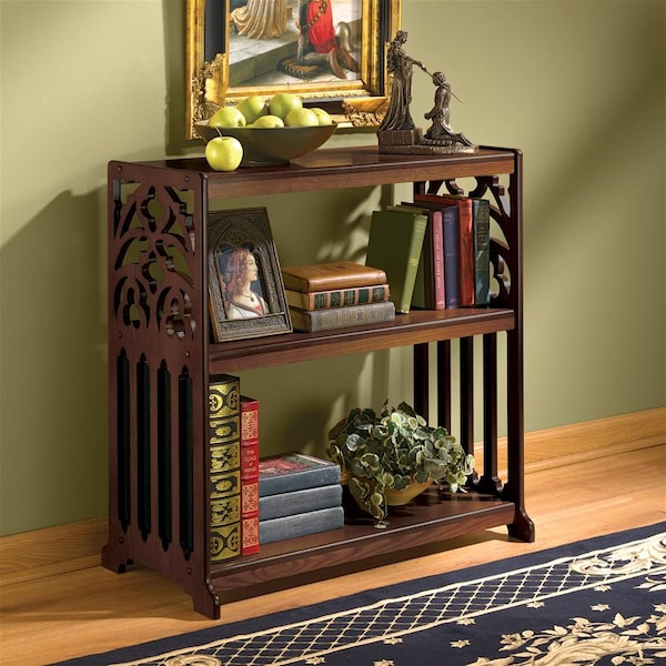 Design Toscano St. Thomas Aquinas Gothic Wooden Bookshelf - BN1330