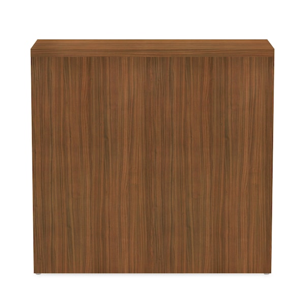 Alera Valencia Bookcase, 2-Shelf, 31 3/4w x 14d x 29 1/2h, Modern Walnut - ALEVA633032WA