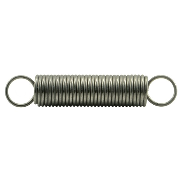 Midwest Fastener 3/4" x 0.080" x 4" 18-8 Stainless Steel Extension Springs 2PK - 38844