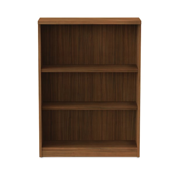 Alera Alera Valencia Bookcase, 3-Shelf, 31 3/4w x 14d x 39 3/8h, Mod Walnut - ALEVA634432WA