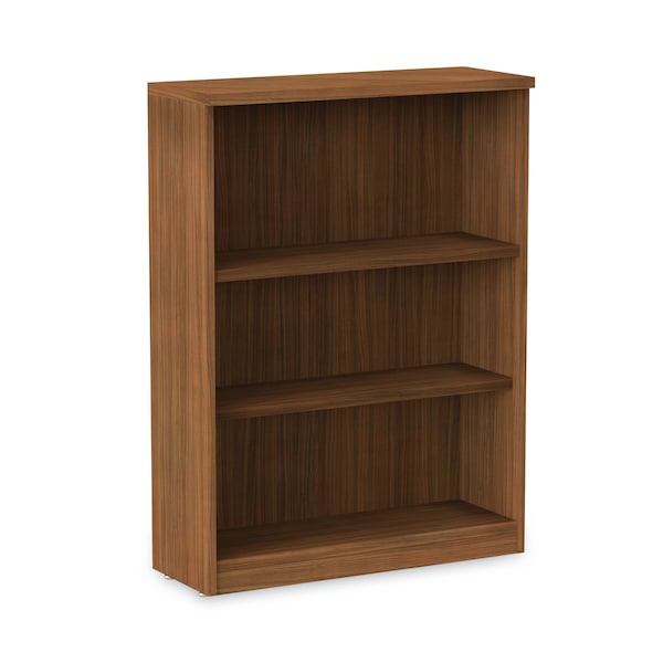 Alera Alera Valencia Bookcase, 3-Shelf, 31 3/4w x 14d x 39 3/8h, Mod Walnut - ALEVA634432WA