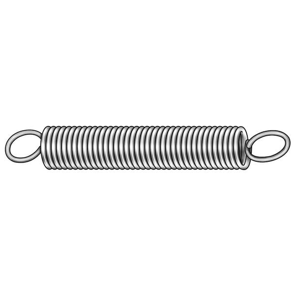Zoro Select Ext Spring, Utility, Stl, 6 OAL, 9/32 OD, PK6 - 1NAF3