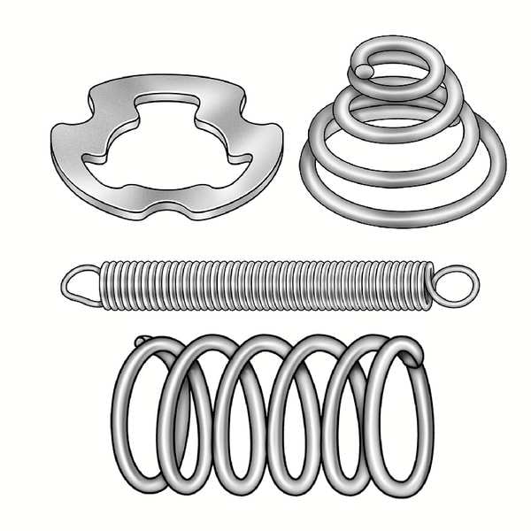 Zoro Select Ext Spring, Ultra Precision, 3 1/2 OAL, PK3 - 1NBN9