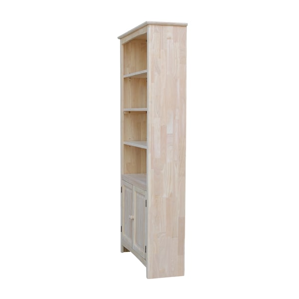 International Concepts Shaker Bookcase, 72"H, Ready to Finish - K-SH-3227A-SH-322D
