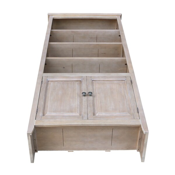 International Concepts Shaker Bookcase, 72"H, Washed Gray Taupe - K09-SH-3227A-SH-322D