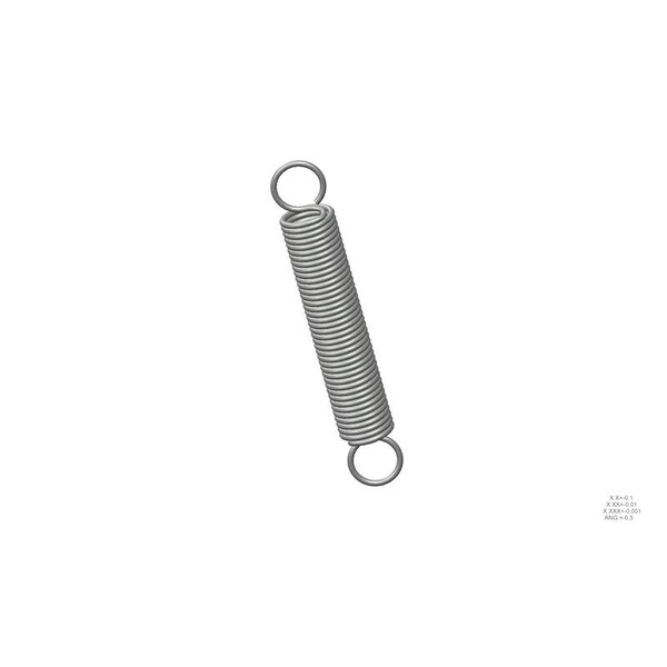 Approved Vendor Extension Spring, O=1.125, L= 7.00, W= .125 - G609969439