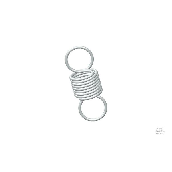Approved Vendor Extension Spring, O=1.125, L= 3.00, W= .105 - G209968917