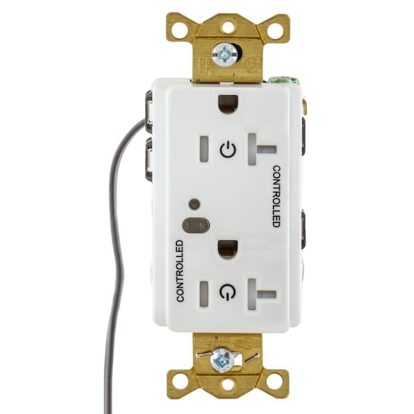 Hubbell Wiring Device-Kellems Automatic Receptacle Control HBL5362LC2GY - HBL5362LC2GY
