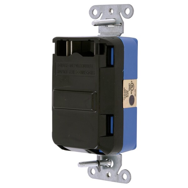 Hubbell Receptacle, 15 A Amps, 125V AC, Flush Mount, Standard Duplex Outlet, 5-15R, Blue - SNAP5262S