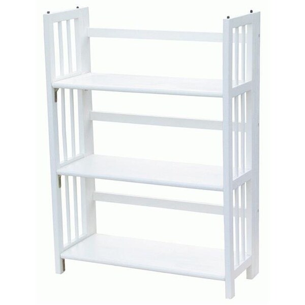 Yu Shan Co Usa Yu Shan CO USA Ltd 330-21 3 Tier Folding Bookcase  White - 330-21