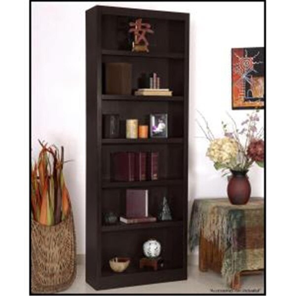 Convenience Concepts Single Wide Bookcase, Espresso Finish 6 Shelves - HI821703