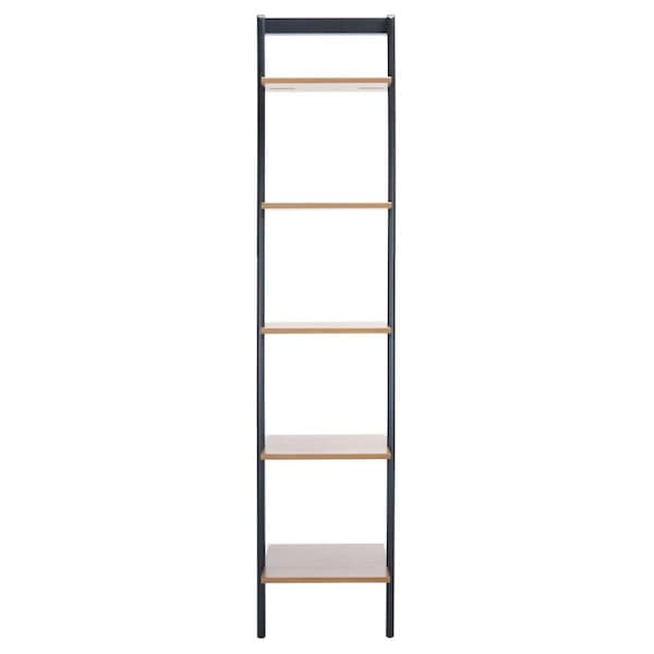 Safavieh Allaire 5 Tier Leaning Etagere, Natural & Charcoal - ETG9400C
