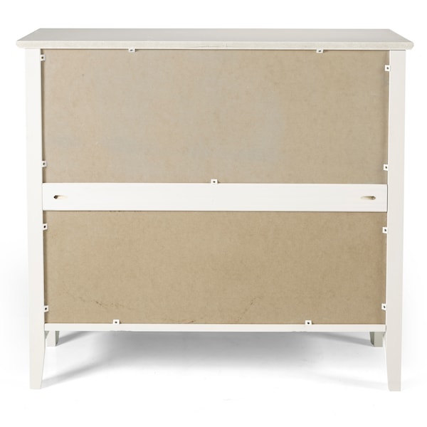 Alaterre Furniture Simplicity Wood 34"H Under-Window 3-Shelf Bookcase, White - AJSP04WH