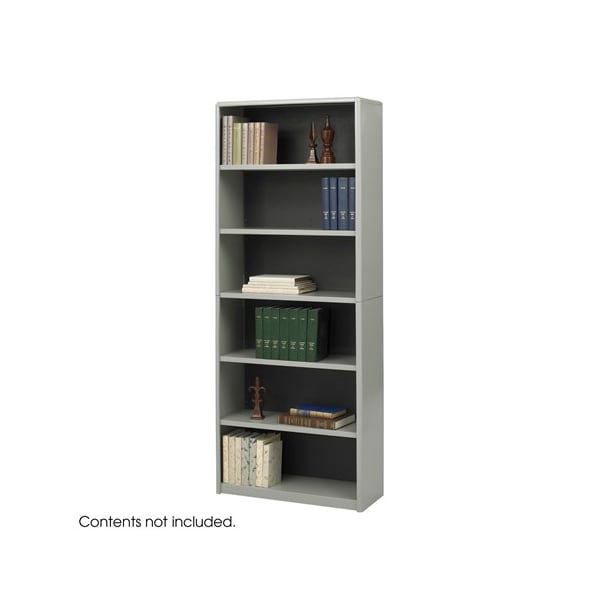 Safco ValueMate Economy Bookcase, 6-Shelf, Gray - 7174GR