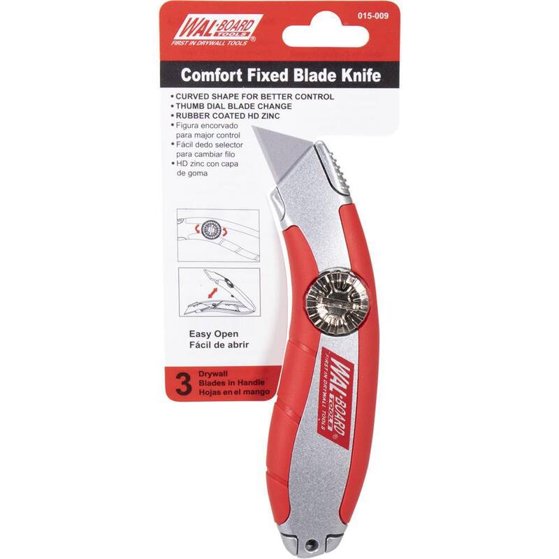 Wal-Board Tools Wal-Pro Comfort Fixed Blade Knife - 015-009-HD