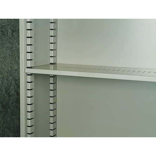 Tennsco 2-Shelf Stationary Bookcase, 28"x34-1/2" Light Gray - B-30LG
