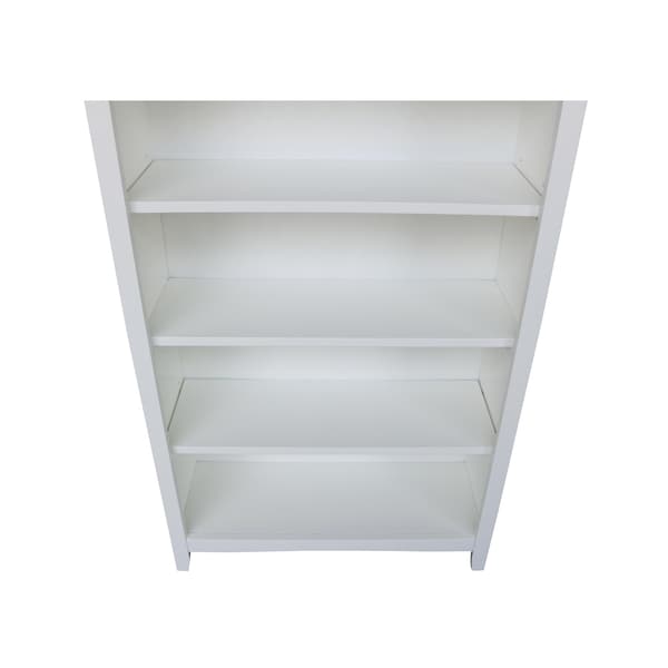 International Concepts Shaker Bookcase, 60"H, White - SH08-3226A