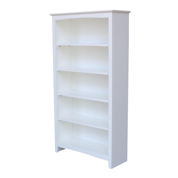 International Concepts Shaker Bookcase, 60"H, White - SH08-3226A