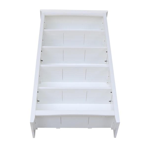 International Concepts Shaker Bookcase, 60"H, White - SH08-3226A