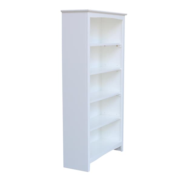International Concepts Shaker Bookcase, 60"H, White - SH08-3226A