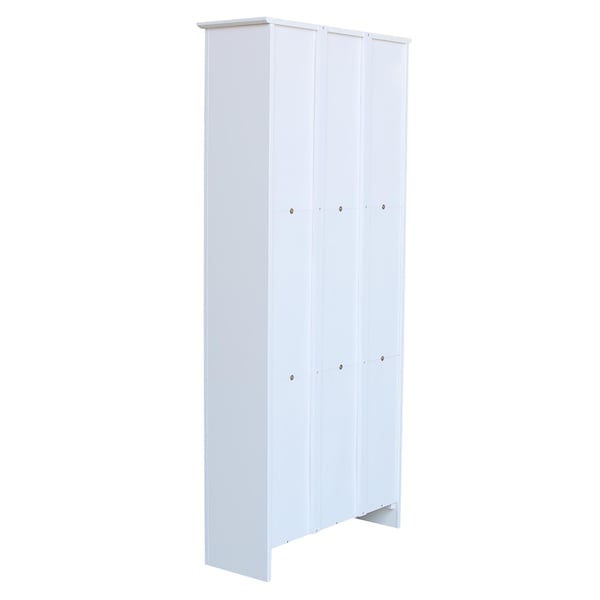 International Concepts Shaker Bookcase, 72"H, White - SH08-3227A
