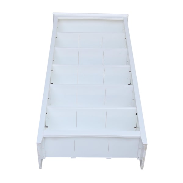 International Concepts Shaker Bookcase, 72"H, White - SH08-3227A