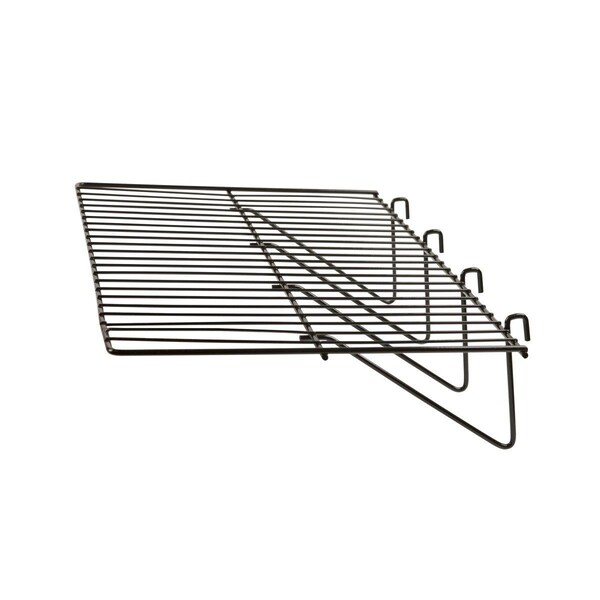 Highkey BLK-2412 12 x 23.5 in. Straight Shelf  Black  Pack of 6 - LR896175