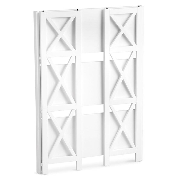 Casual Home Casual Home 301-31 Montego 3-Shelf Folding Bookcase - White - 301-31