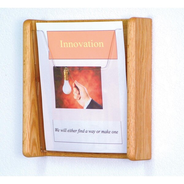 Wooden Mallet Stance 1 Pocket Wall Display - Black, Mahogany & Light Oak - AC12-1BH