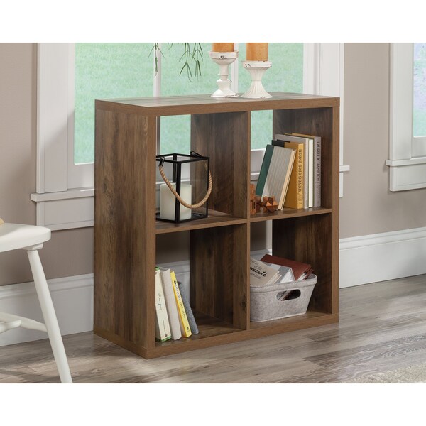 Sauder 4-Cube Organizer Rural Pine 3a , Versatile design creates multiple storage solutions - 431399