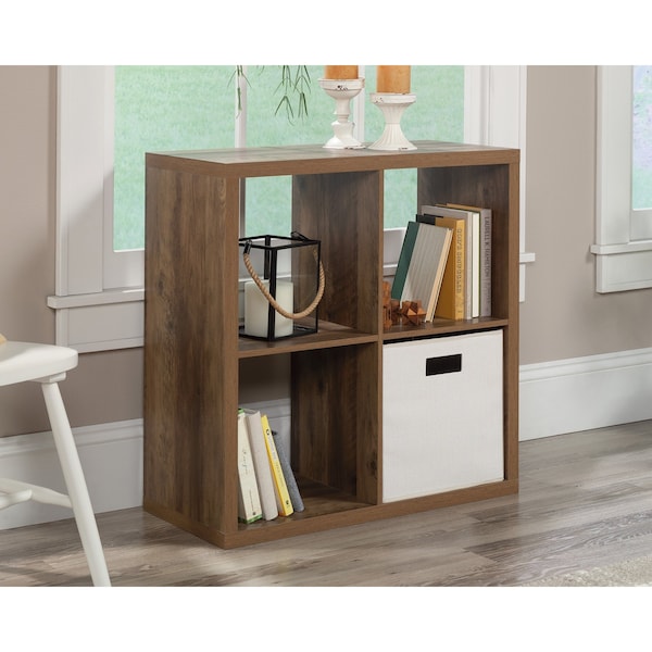Sauder 4-Cube Organizer Rural Pine 3a , Versatile design creates multiple storage solutions - 431399