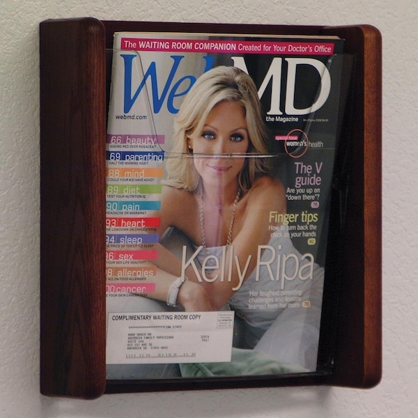 Wooden Mallet Stance 1 Pocket Wall Display - Black - AC12-1BK