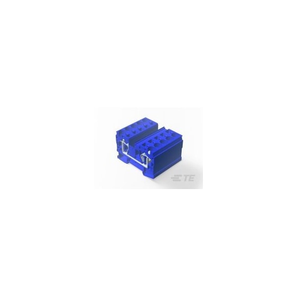 Te Connectivity 16 Mm 2 Wire 1 In 1 Out Spring Clamp Type Terminal Block - 2271591-2