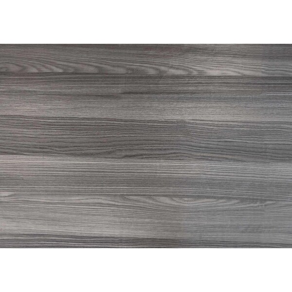 Homeroots Gray Reclaimed Wood-Look Bookcase with 3 Shelves 11.75 x 24.75 x 35.5 in. - 355731