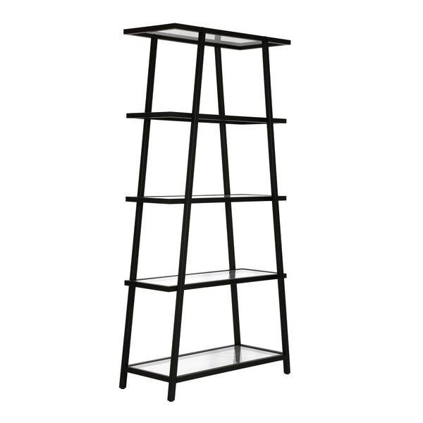 Hudson & Canal Henn &amp; Hart Yair Blackened Bronze Bookcase - 70 x 34 x 14 in. - BK0450