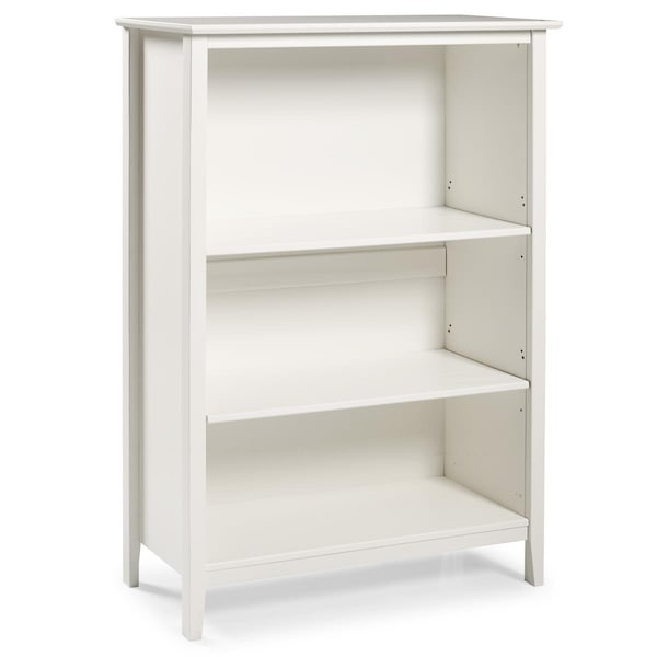 Kd Cama De Bebe 48 in. Simplicity Wood 3-Shelf Bookcase, White - KD3236201