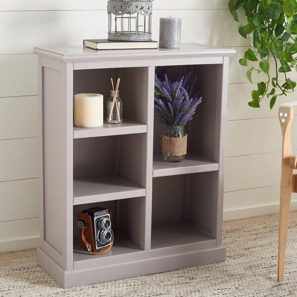 Safavieh Maralah Bookcase- Quartz Grey - 30.1 x 10.6 x 25 in. - AMH6634C