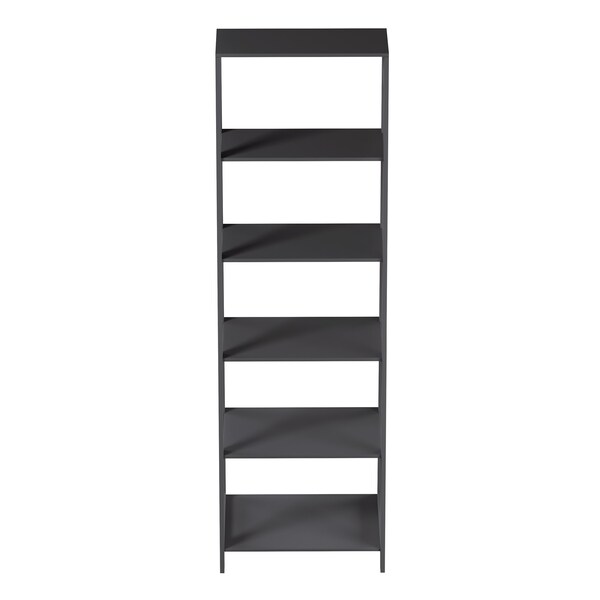 Hastings Home Ladder-Style 5-Tiered Bookcase, Gray - 471355MZH