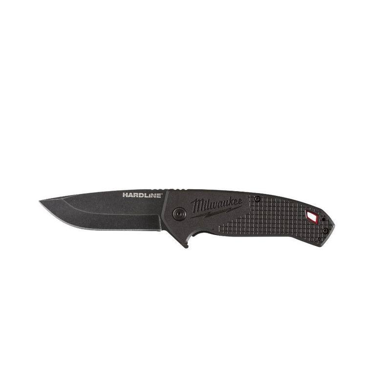 Milwaukee 3 in. Hardline D2 Steel Smooth Blade Pocket Folding Knife - 48-22-1994