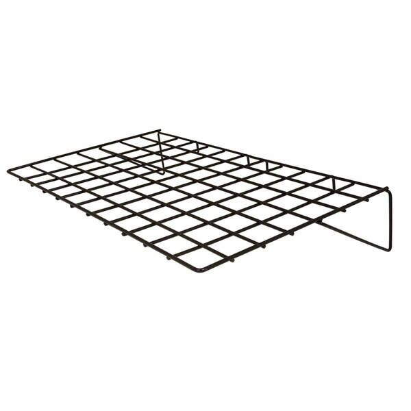 Highkey BLK-2314 14 x 23.5 in. Straight Shelf  Black  Pack of 6 - LR952002