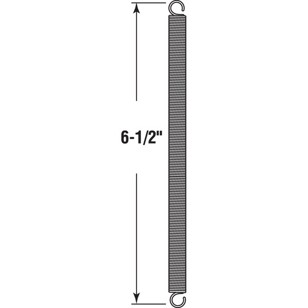 Prime-Line Single Loop Open Extension Spring with .047 in. Diameter, 3/8 in, PK2 - SP 9672